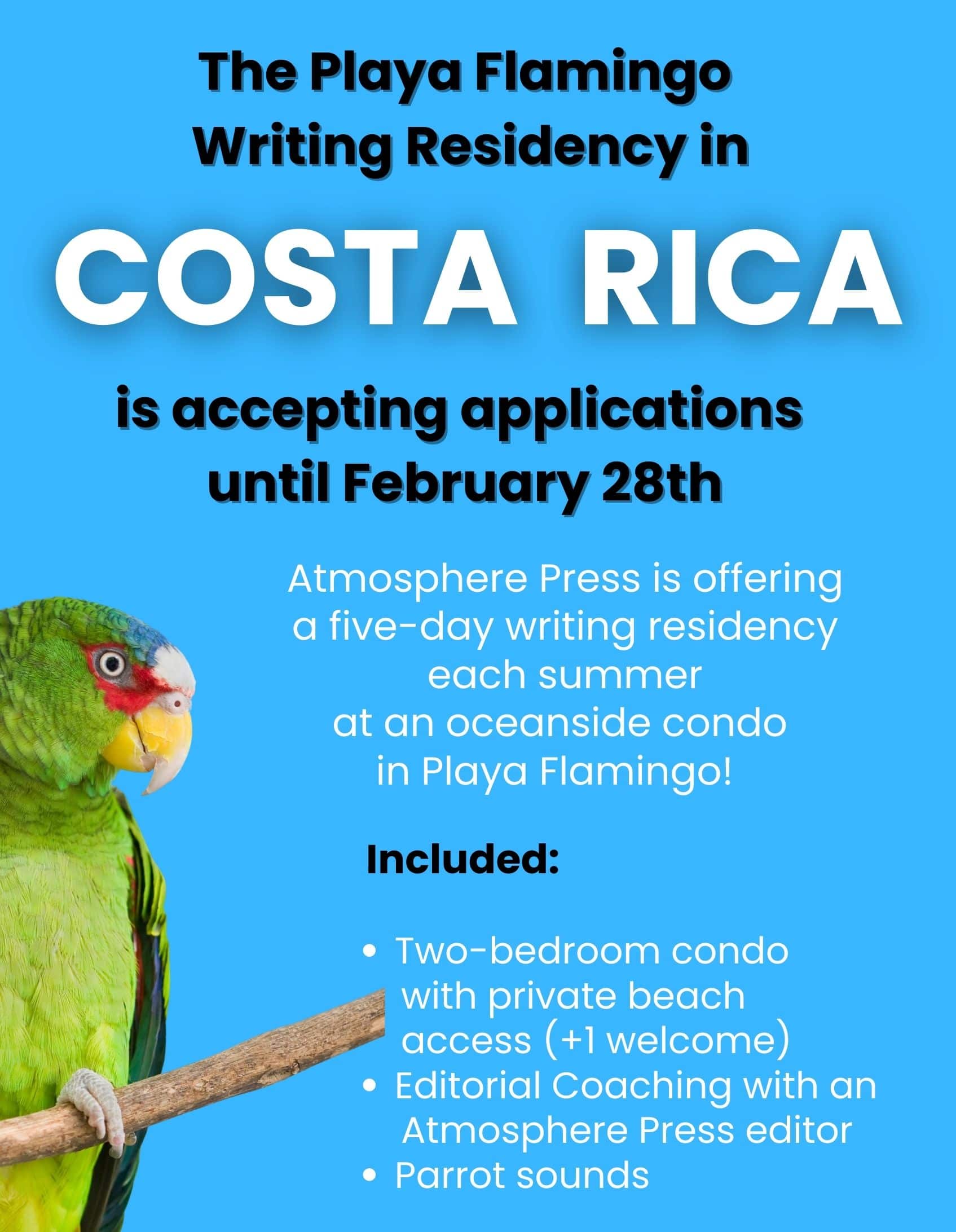 Atmosphere Press Playa Flamingo Writing Residency