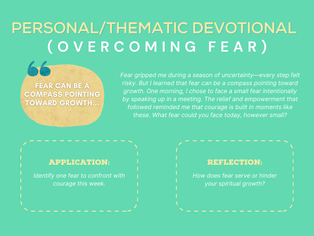 Personal Thematic Devotional Sample