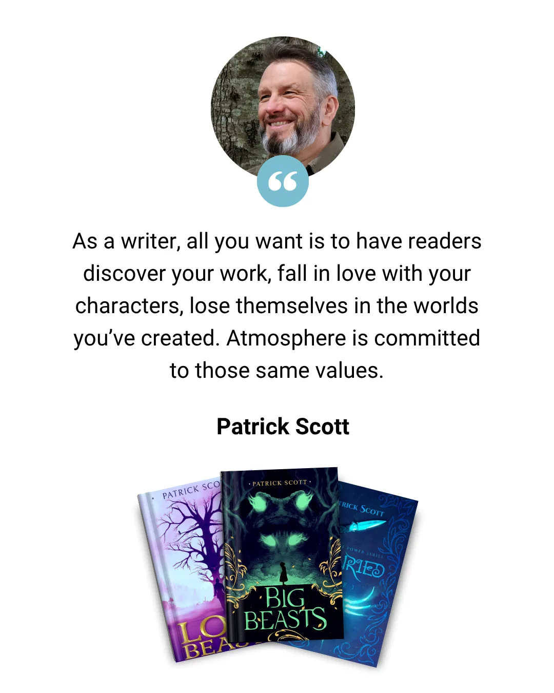 1Testimonial from author Patrick Scott