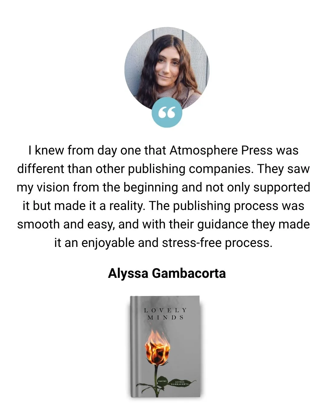 Testimonial from author Alyssa Gambacorta