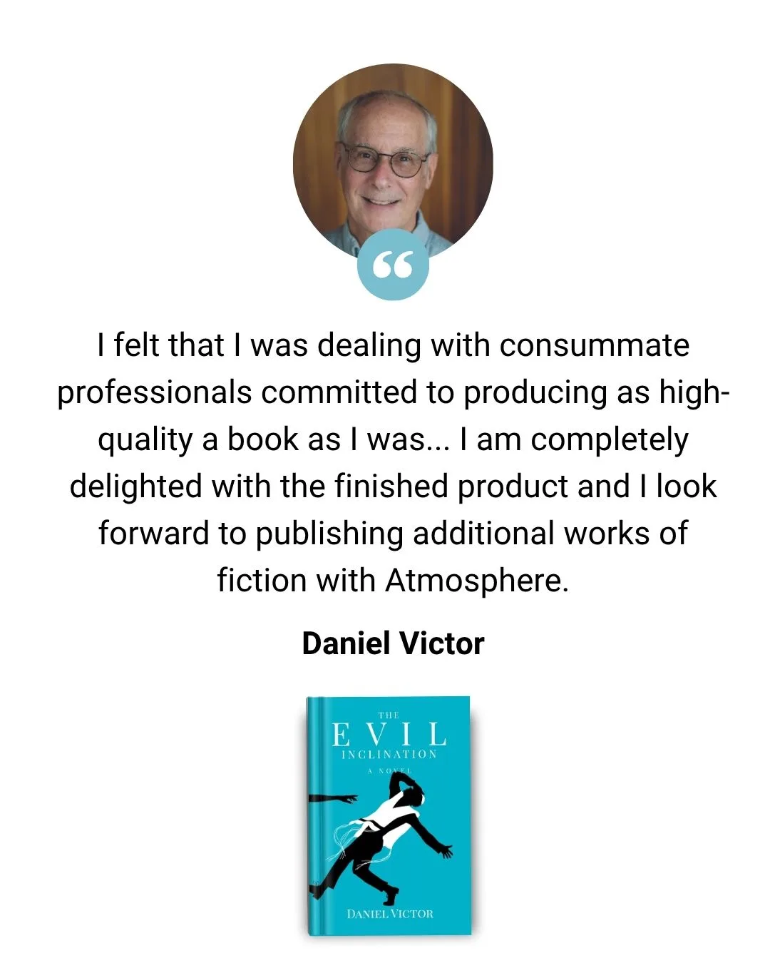 Testimonial from author Daniel Victor