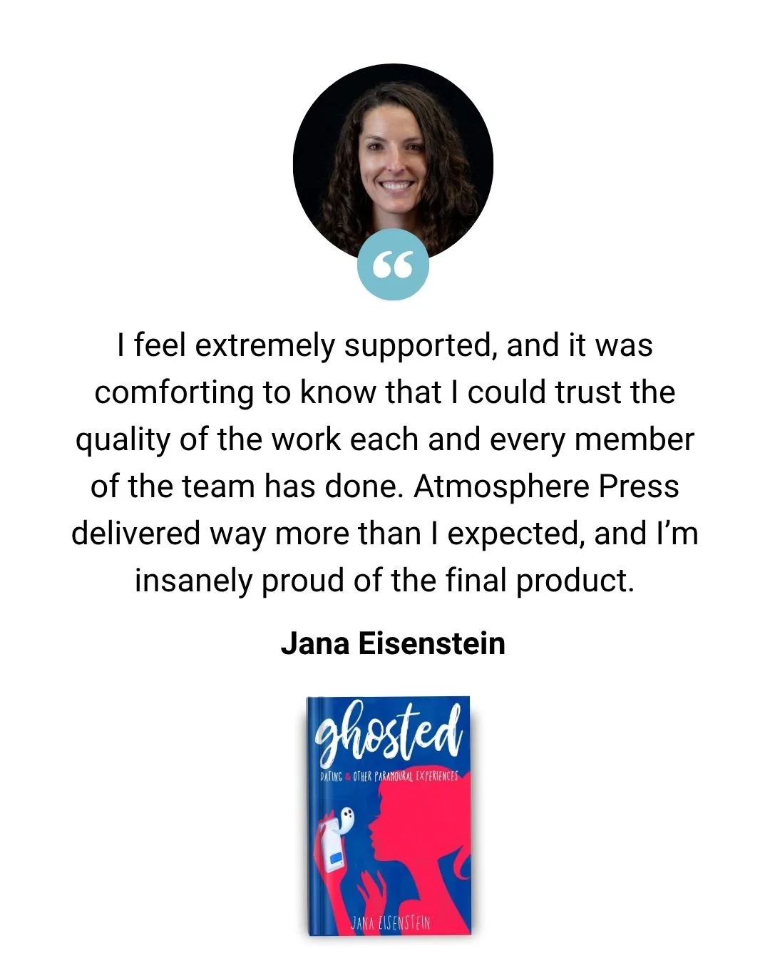 Testimonial from author Jana Eisenstein