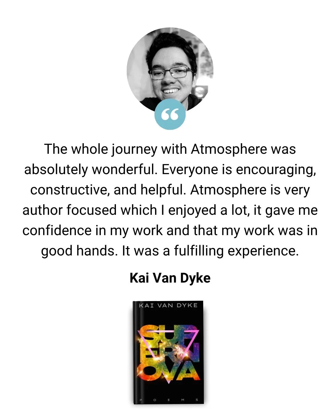 Testimonial from author Kai Van Dyke