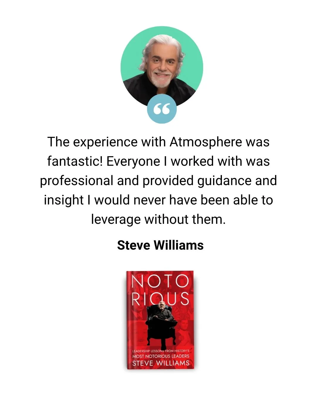 Testimonial from authorSteve Williams