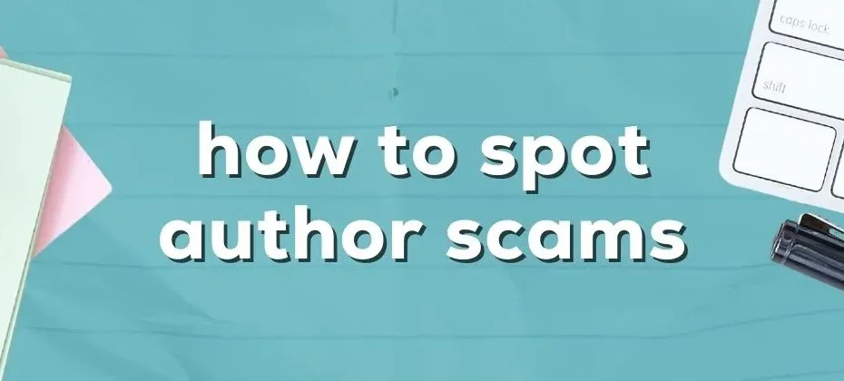 how to spot author scams