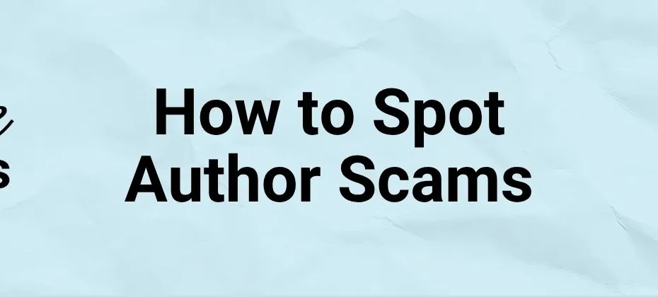 How to Spot Author Scams