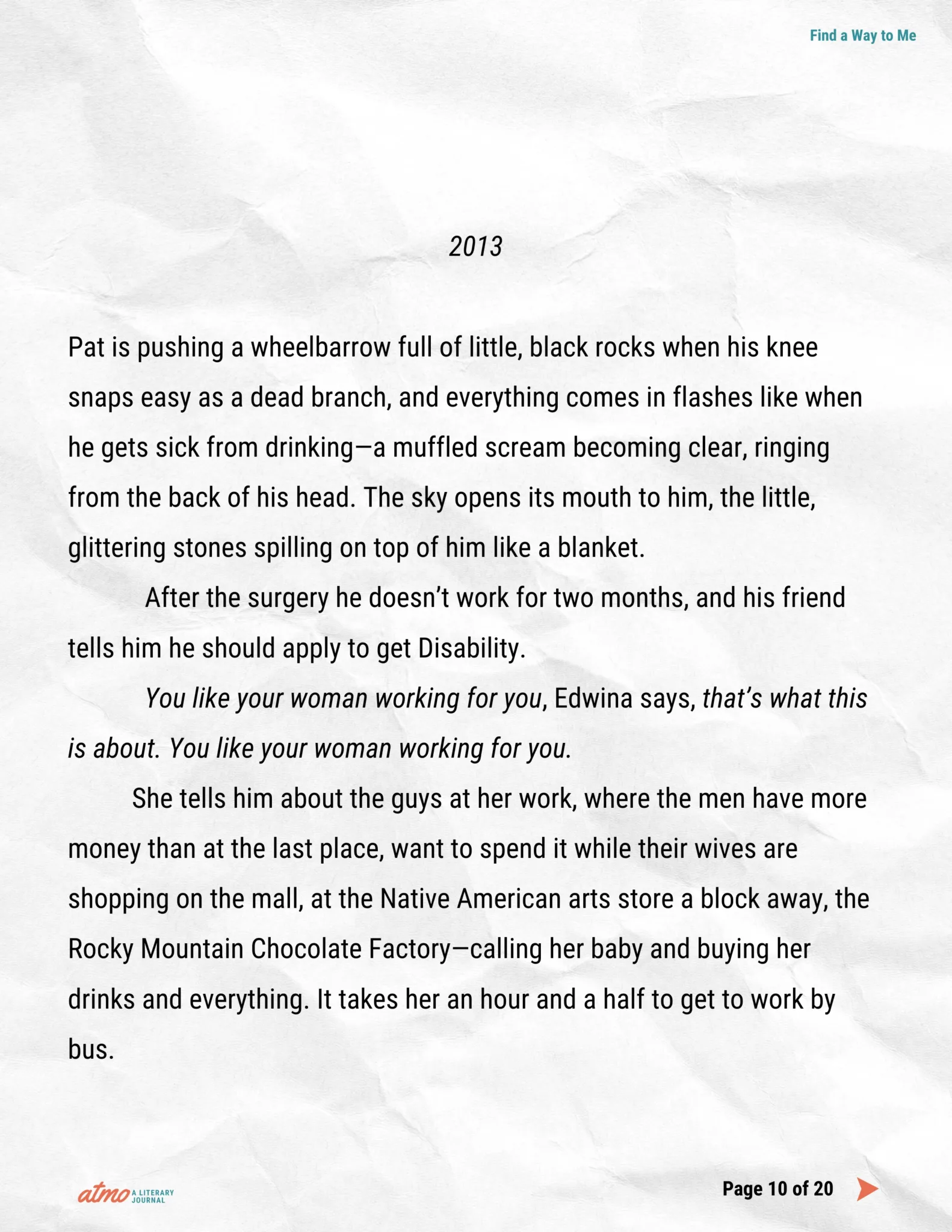 Find a Way to Me story by Kris Brunelli