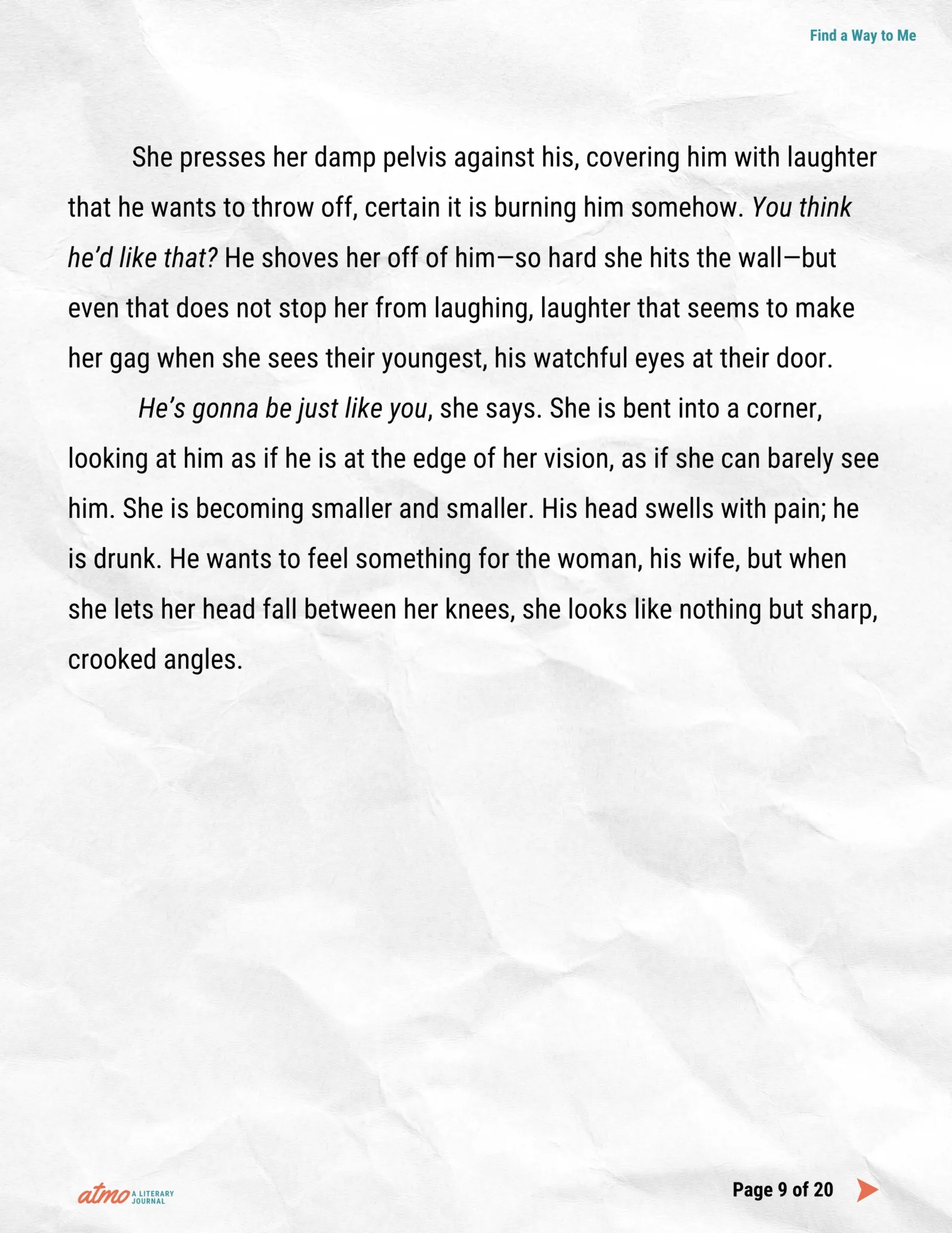 Find a Way to Me story by Kris Brunelli