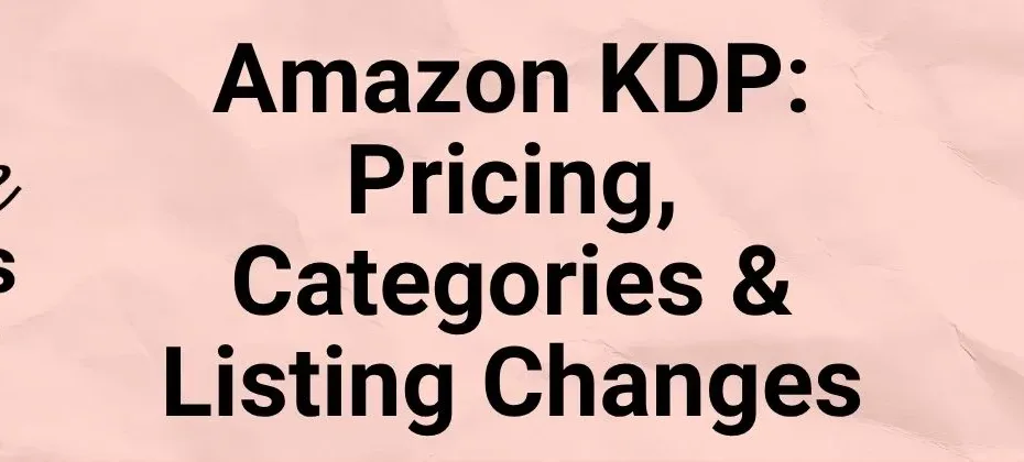 Amazon Pricing Categories and Listing Changes