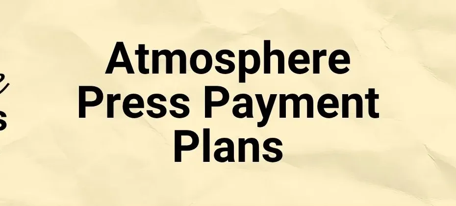 Atmosphere Press Payment Plans