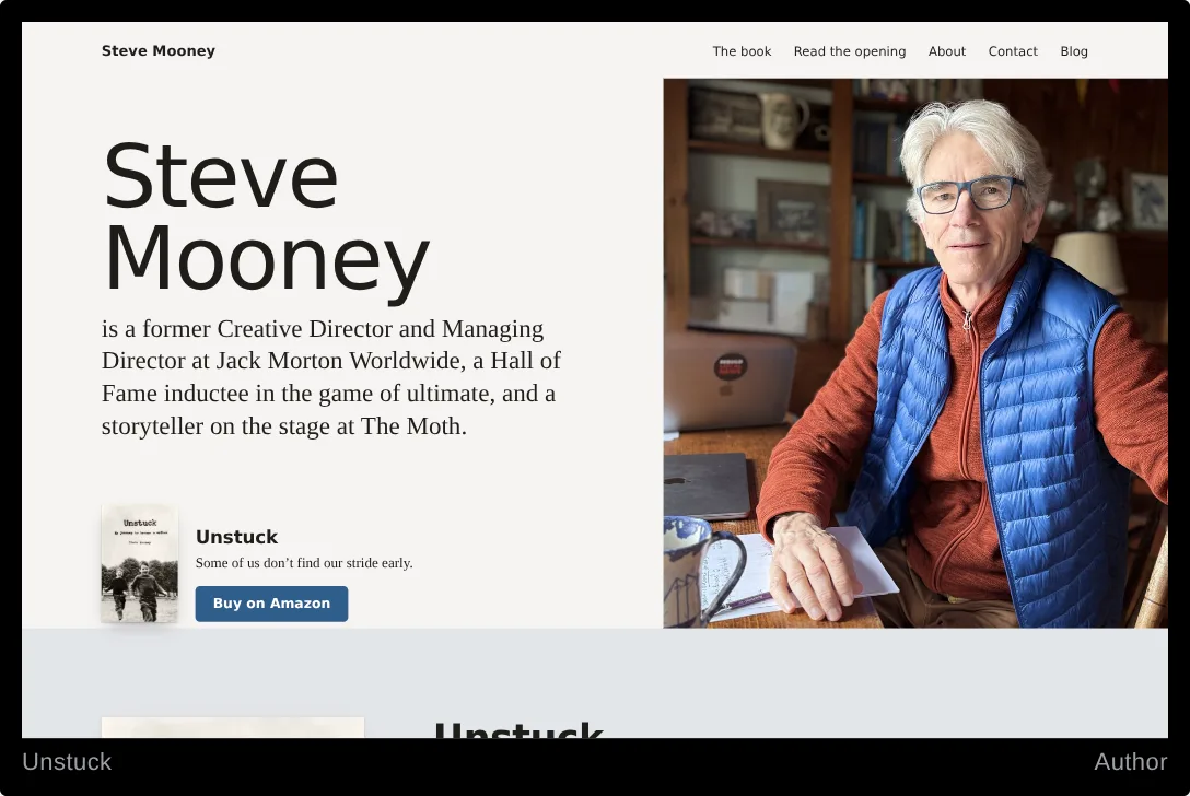 Author author website template — sample
